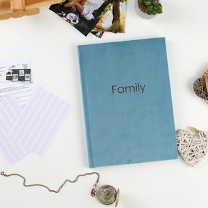 Family Photo Album – Blank DIY Scrapbook with Hardcover – Keepsake Gift for Memories – Minimalist Memory Book