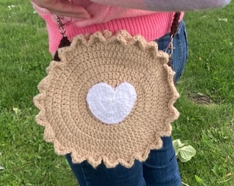 Sac à biscuits au crochet fait main, inspiration Oreo, sac à main peluche kawaii, cabas Amigurumi
