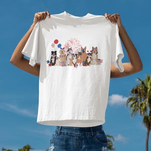 Patriotic Dog Shirt, Usa 4th Of July Tee, American Flag Independence Day T Shirt for Animal Lovers