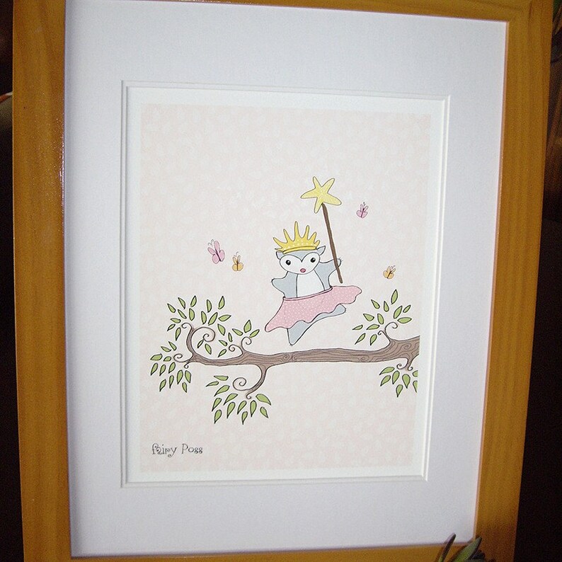 Nursery art, children's Mini Print Fairy Poss image 3