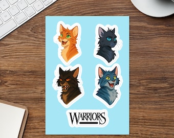 Warriors cats sticker sheet