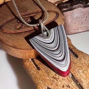 Fordite Sterling Silver Pendant image 3