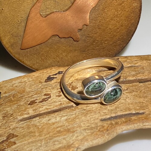 Michigan Greenstone Ring size 6 (adjustable). Hold shops