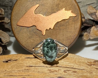 Chlorastrolite ring discount