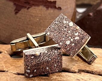 Copper Firebrick Cuff Links