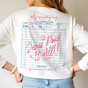 Jesus Paid It All Png, Christian Shirt Design Png, Sublimation Worship Designs, Christian Png