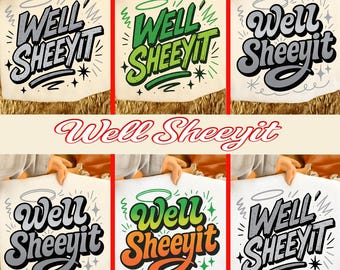 Bueno, Sheeyit PNG, diseño de sublimación divertido de país (descarga digital)
