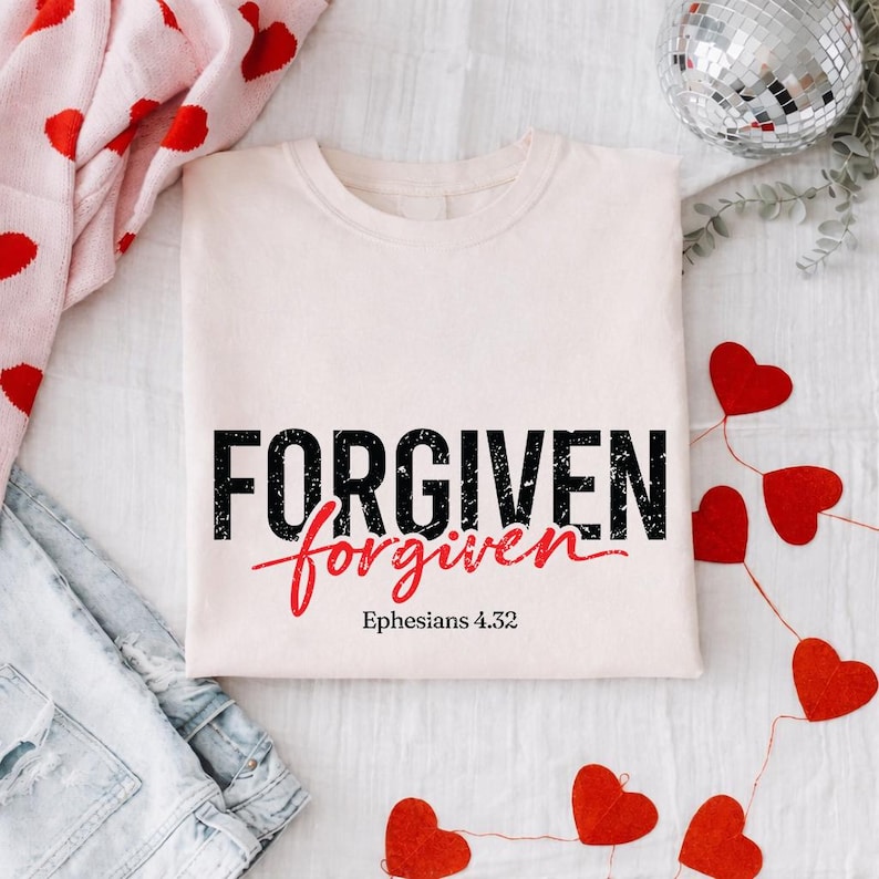 Forgiven Forgiven SVG: Christian Bible Verse Shirt Design (digital ...
