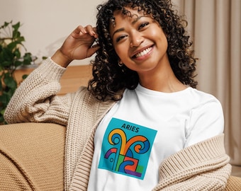 Aries Zodiac Shirt • Astrology Graphic Tee • Horoscope Gift for Fire Signs