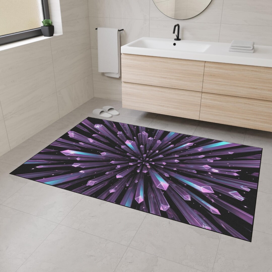 Holographic Crystal Floor Mat, Heavy Duty Doormat, Y2K Neon Decor ...