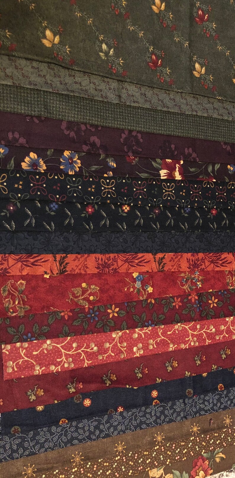 Assorted 14 yard cuts by Kansas Trouble Quilters for Moda totaling 4-12 yards