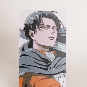 Levi Ackerman 3D Printed Art | Attack on Titan Decor (4x7)