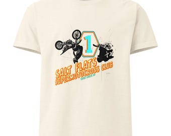 Übergroßes Cream Moto Club-T-Shirt - Damengrafik