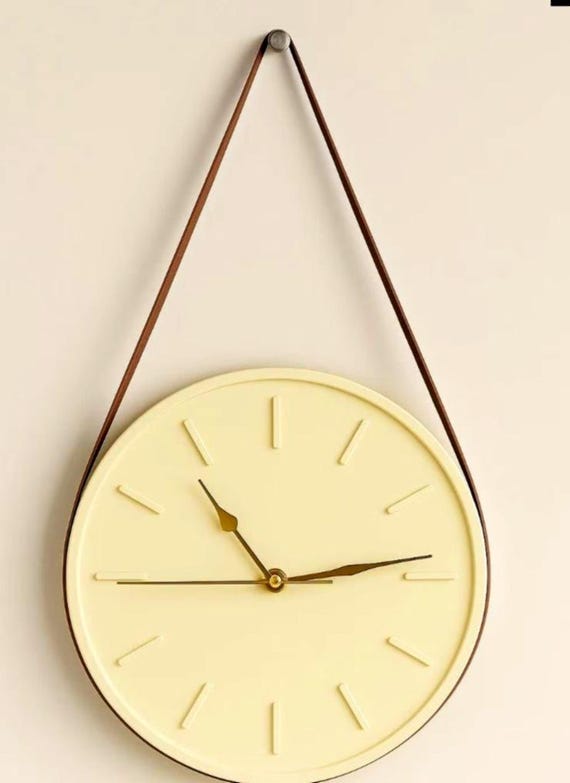 Cement wall or table clock, 25 cm | "Handmade" by ARTESANY HOME | Each piece has a process. Each process leaves its mark.