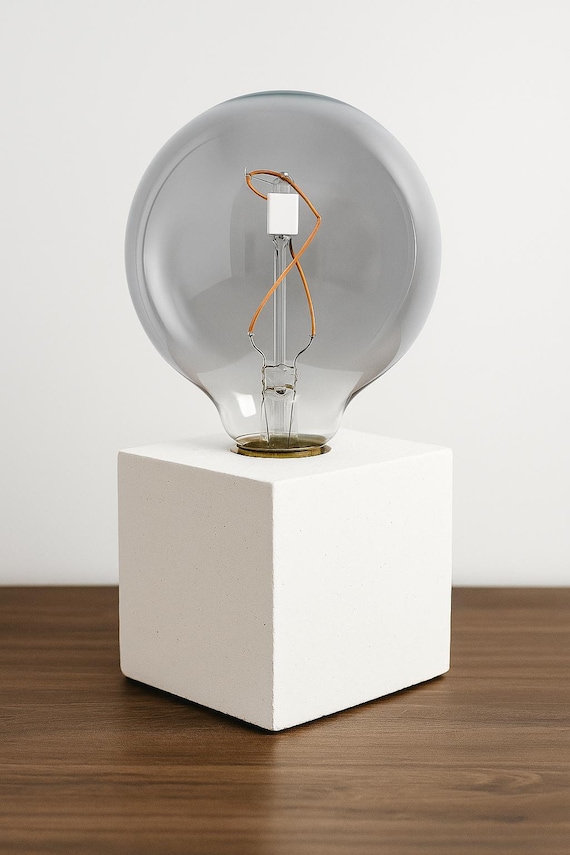 Cement Table Lamp – Minimalist and Modern Customizable Lamp | In a world full of copies, we choose to create originals.