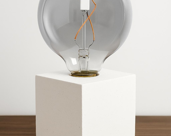 Cement Table Lamp – Minimalist and Modern Customizable Lamp | In a world full of copies, we choose to create originals.