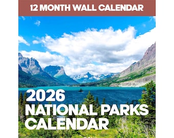 Calendario mural de parques nacionales 2026