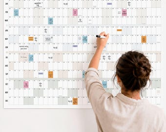 2026 Giant Wall Calendar, 4ft x 3ft Full Year Dry Erase Planner