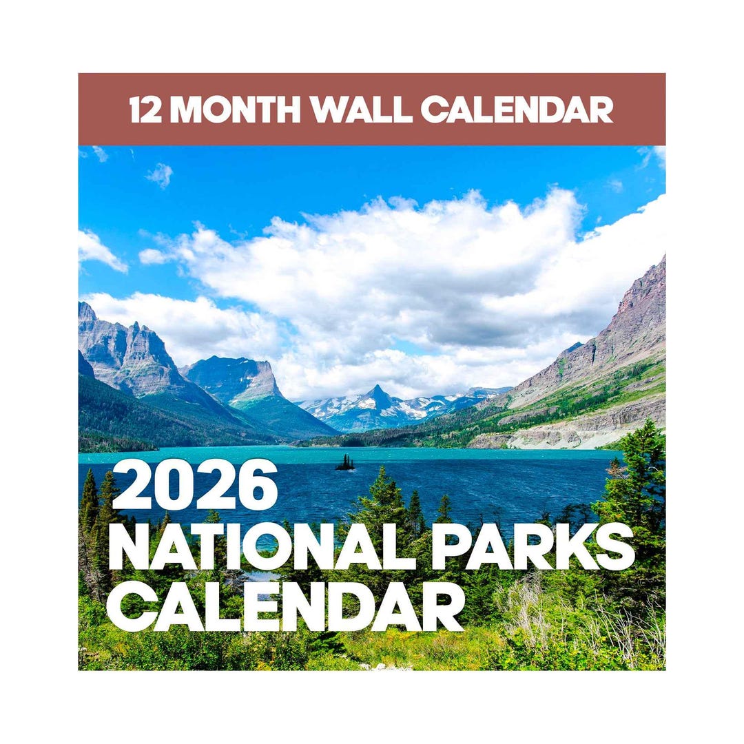 2026 National Parks Wall Calendar - Etsy Australia