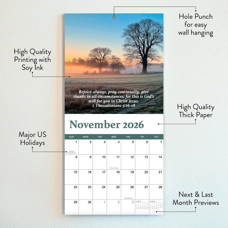 The 2026 Bible Verse Wall Calendar - Etsy