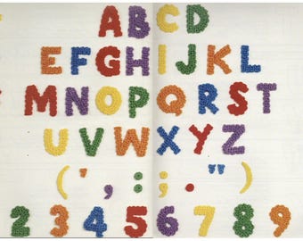 CROCHET Alphabet PATTERN, Crochet Letter Pattern, Crochet Home Decor, Alphabet Applique, Easy Crochet Pattern, Crochet Letter Appliqué