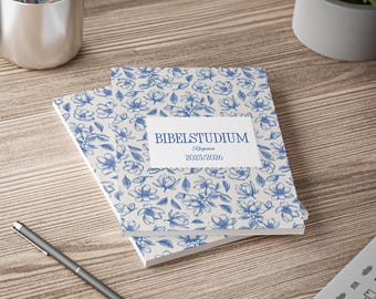 Personalized Bible Study Notebook 2025/2026 | Christian Journal with Name | Softcover Notebook Gift for Women