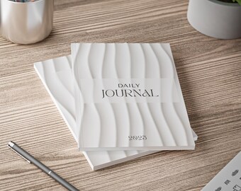 Daily Journal 2025 | Christian notebook with modern design | Softcover journal notebook A5 | Gift for women & Bible study