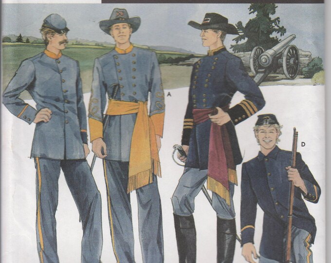 Civil War Uniform Costume Pattern Union Confederate Military Etsy