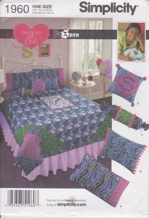 Bedroom Pillow Pattern Quilt Neck Roll Pattern Uncut Etsy