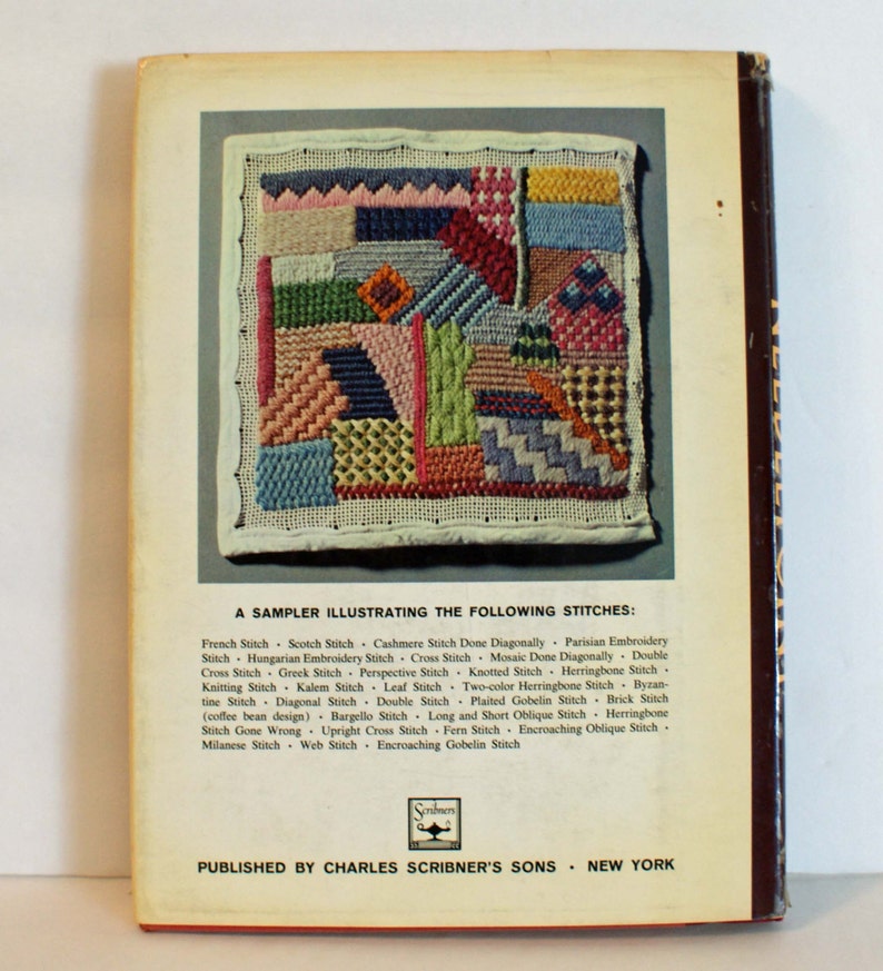 Needlepoint Hardcover Book by Hope Hanley 1964 Etsy