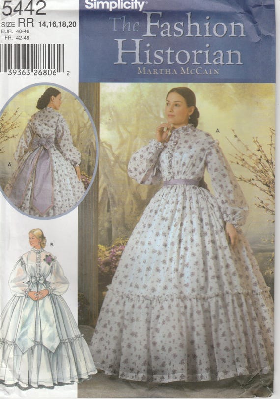 Civil War Era Gown Southern Belle Reenactment Misses Size 14 | Etsy