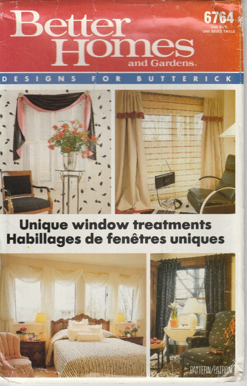 Vorhang Muster Fenster Topper Volant Deko Ungeschnitten Butt 6764