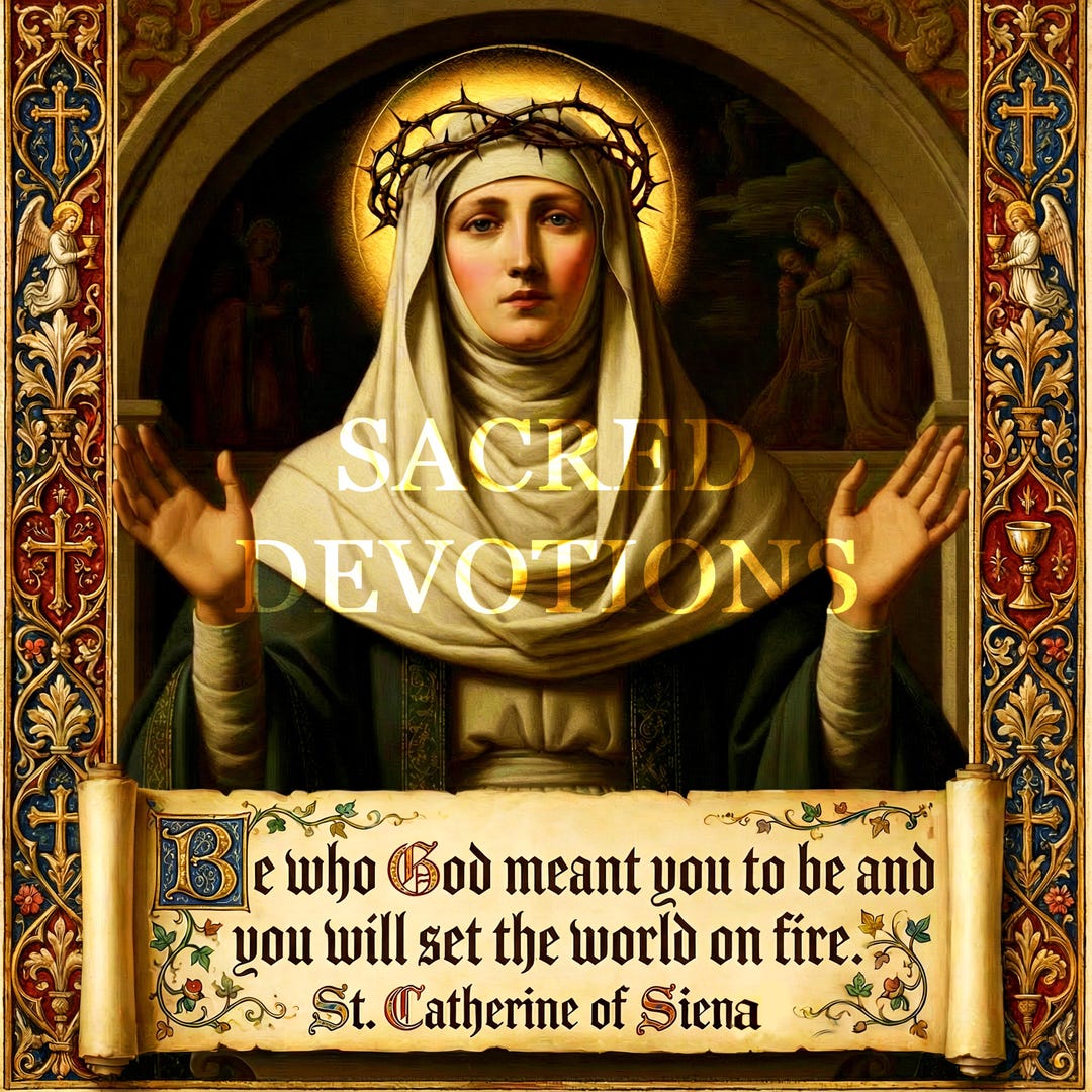 St. Catherine of Siena | Quote | Traditional Art Print - Etsy