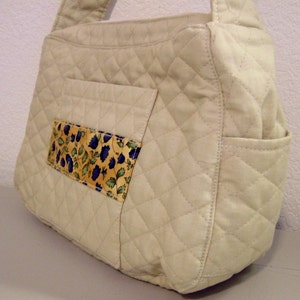 Shoulder Bag - Quilted Cream