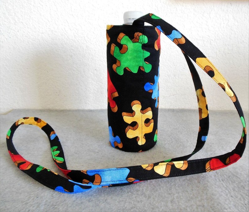 Insulated Water Bottle Carrier Jigsaw Puzzle Pieces image 1