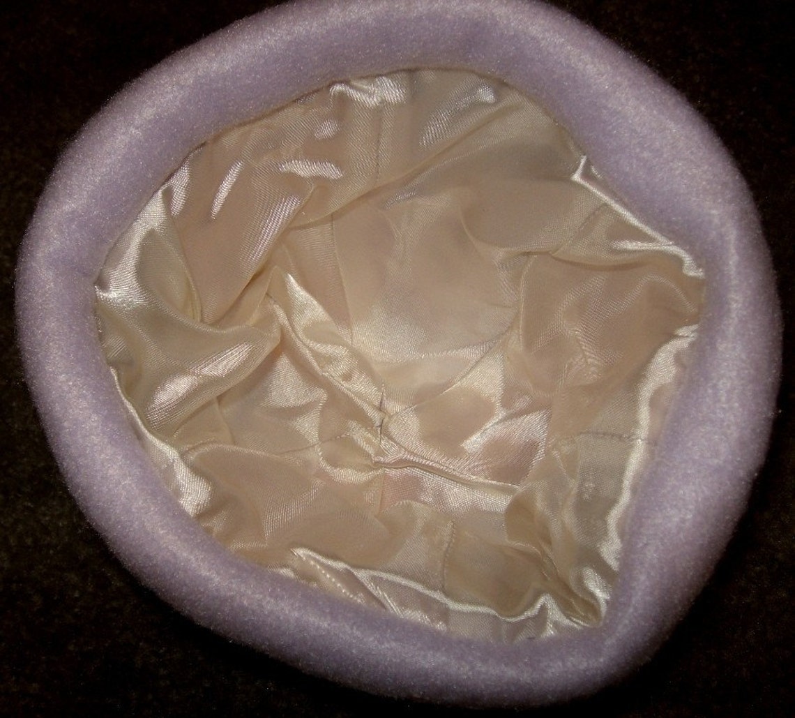 Fleece Beanie Pink & Lavender Small 06 Months Etsy