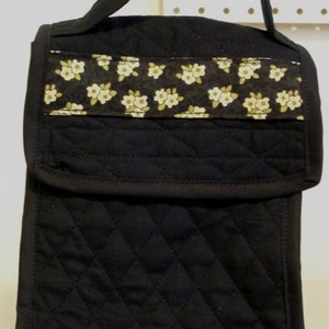 Lunch Bag - Black Quilted