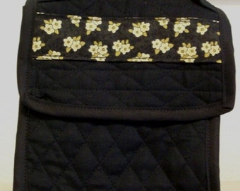 Lunch Bag - Black Quilted