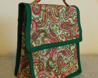 Insulated Lunch Bag - Paisley