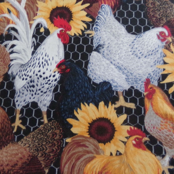 Fat Quarter - Hens and Roosters