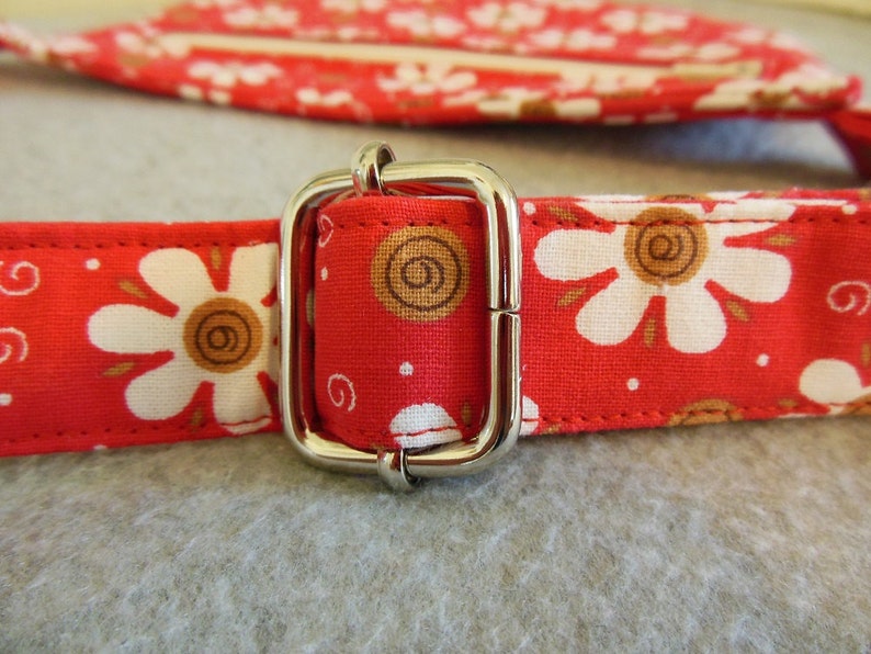 Hip Bag Red Floral With Swirls - Etsy