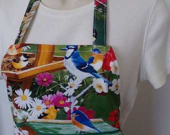 Full Apron - Birds and Flowers