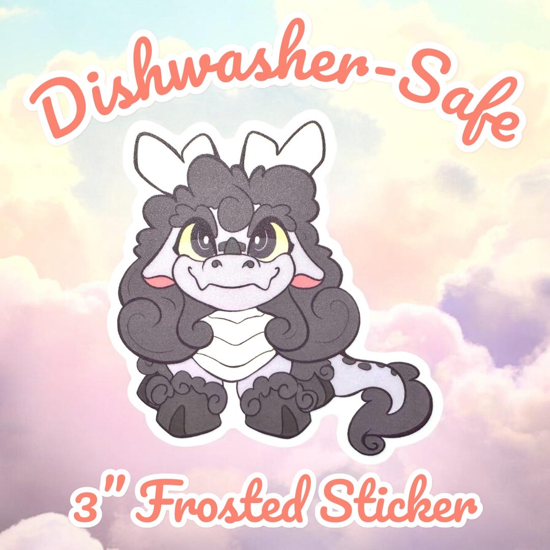 Kawaii Qilin / Kirin Mythical Beast Vinyl Sticker - Adorable Magical ...