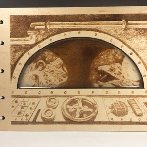 20,000 Leagues Journal||Coptic Stitch Hard Cover Maple Blank Book