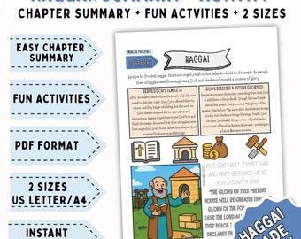 Haggai Bible Activity Kids, Haggai Bible Worksheet, Haggai Coloring Pages, Sunday School Lesson for Kids, Old Testament for Kids, DOWNLOAD