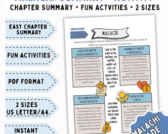 Actividad bíblica de Malaquías para niños, Hoja de trabajo bíblica de Malaquías, Páginas para colorear de Malaquías, Lección bíblica para niños, Historia del Antiguo Testamento, Estudio bíblico en casa