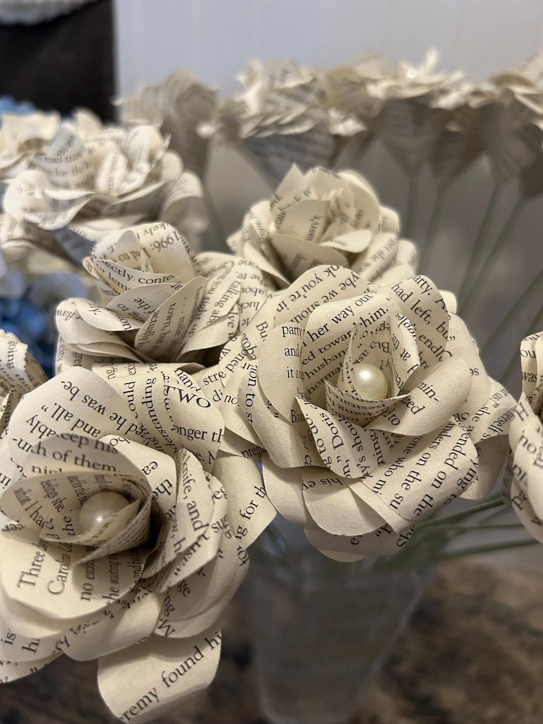 Book Paper Roses: Handcrafted Book Page Flowers - Etsy