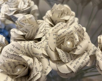 Book Paper Roses: Handcrafted Book Page Flowers