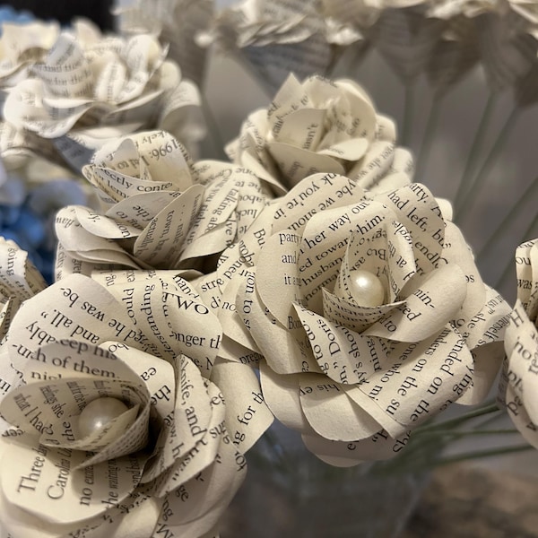 Book Paper Roses: Handcrafted Book Page Flowers