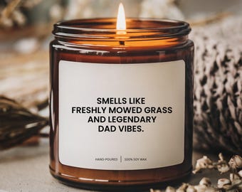 Vela de Papá: Vela de soja perfumada para el Día del Padre, decoración del hogar, regalo para él, relajación, ambiente acogedor, regalo para papá